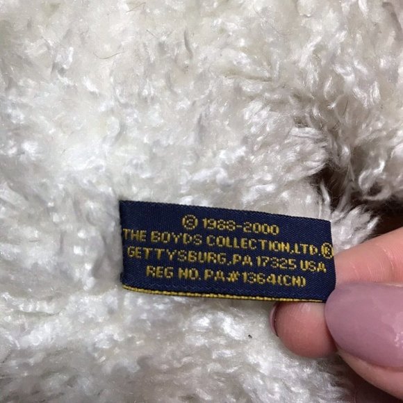 Vintage 2000 Boyds Irish Clover Good Luck Plush Bear - Picture 3 of 3